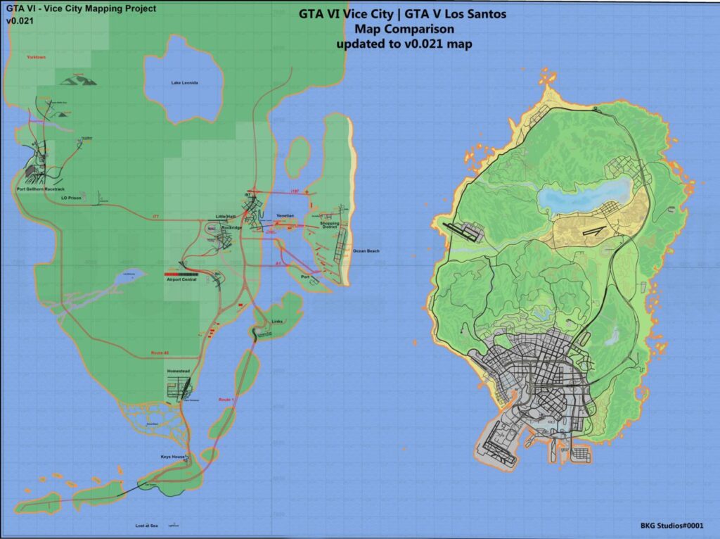 GTA 6 - Map reconstitué par les joueurs